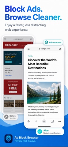 Ad Block Browser: No Ads — App Store screenshot 1