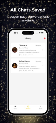 AI History Conversation, Chat — App Store screenshot 3