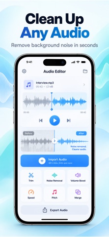 Audio Editor & Music,Mp3 — App Store screenshot 1