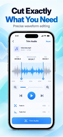 Audio Editor & Music,Mp3 — App Store screenshot 3