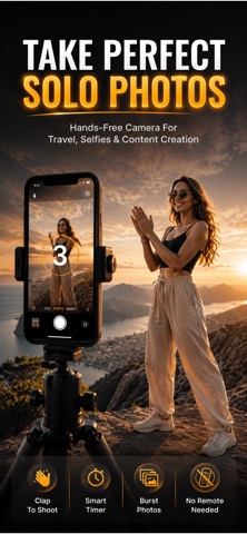 Auto Photo: Clap Camera Timer — App Store screenshot 1