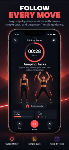 Beginner Workout at Home — App Store screenshot 3