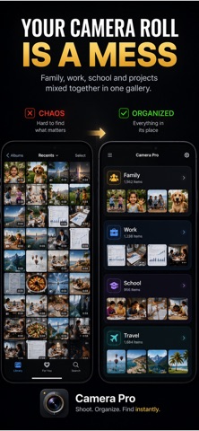 Camera Organizer: Photos Video — App Store screenshot 1