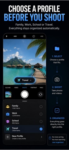 Camera Organizer: Photos Video — App Store screenshot 3