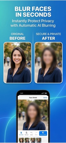Face Blur & Censor Photo — App Store screenshot 1