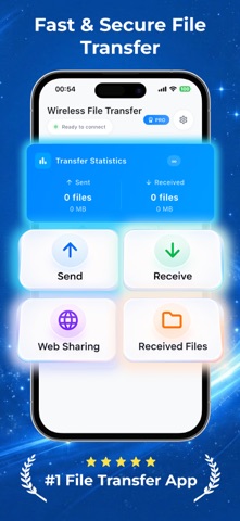 Fast File Sharing App — App Store screenshot 1