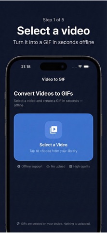 GIF Maker: Video to GIF Make — App Store screenshot 1