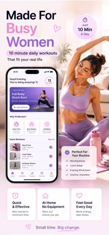 Home Workout for Women: Fit — App Store screenshot 3