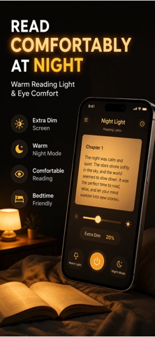 Night Light Reading Lamp — App Store screenshot 1