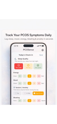 PCOS Tracker: Food,Symptom Log — App Store screenshot 3