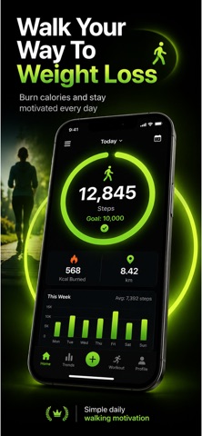 Pedometer:Step Counter Tracker — App Store screenshot 1