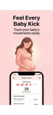 Pregnancy Tracker:Kick Counter — App Store screenshot 2