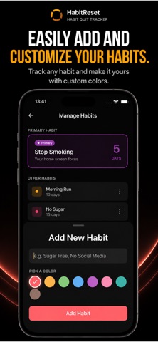 Quit Habit Tracker: Streaks — App Store screenshot 2