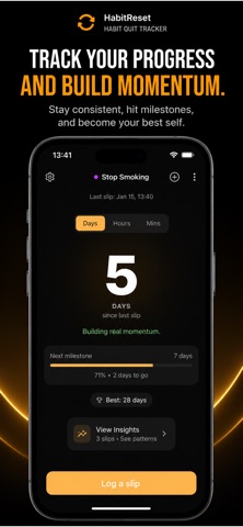 Quit Habit Tracker: Streaks — App Store screenshot 3