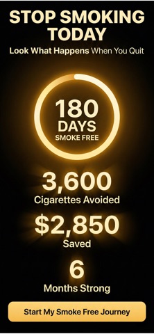 Quit Smoking Tracker, No Smoke — App Store screenshot 1