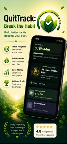 QuitTrack: Break the Habit — App Store screenshot 3