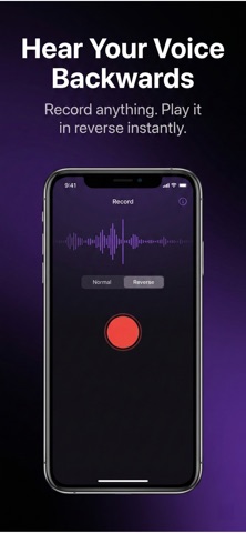 Reverse Audio Record Sound — App Store screenshot 1