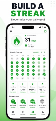 Steps Tracker & Pedometer — App Store screenshot 3