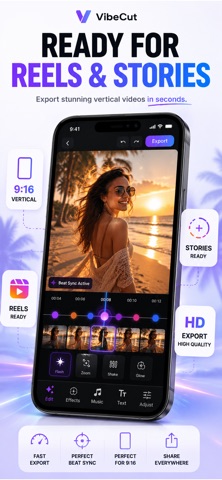 Video Editor & Maker: VibeCut — App Store screenshot 3