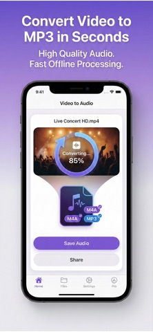 Video to MP3 & Audio Extractor — App Store screenshot 1