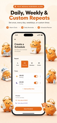 Voice Reminders Alarm Clock — App Store screenshot 3
