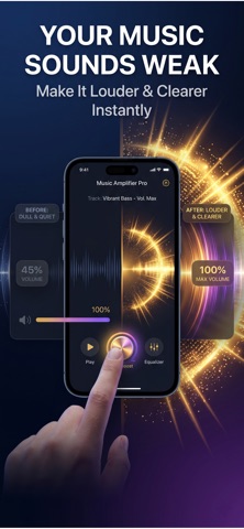 Volume Booster: Bass&Equalizer — App Store screenshot 1