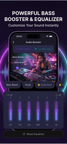 Volume Booster: Bass&Equalizer — App Store screenshot 3